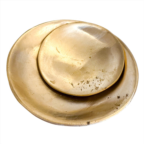 Round Brass Dish (Brushed Brass)